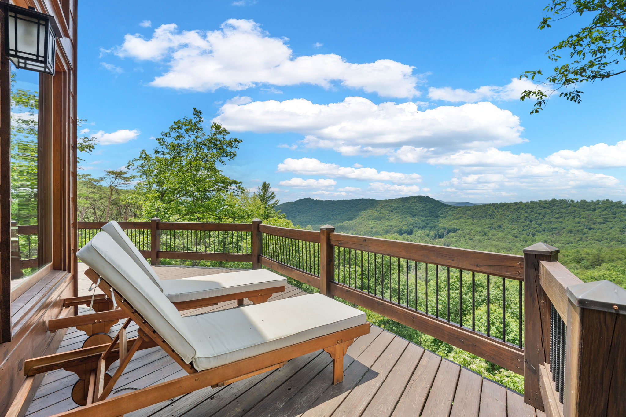 mountain views from the deck